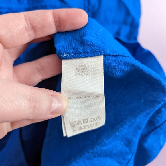 Boden Size 6P Royal Blue Linen Dress LIKE NEW - Picture 4 of 7